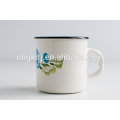 china new products wholesale 8-10cm steel enamel camp tea mug